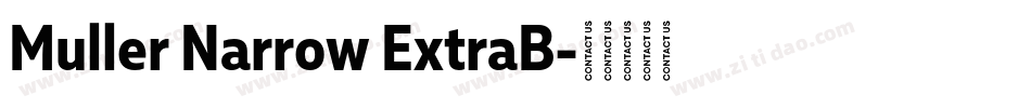 Muller Narrow ExtraB字体转换